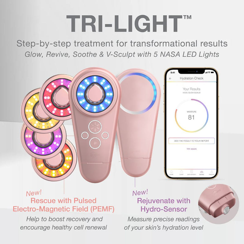 Powerhouse of LED: Tri-Light +SABI AI Rose Gold + De-Age LED EMS Skin Booster