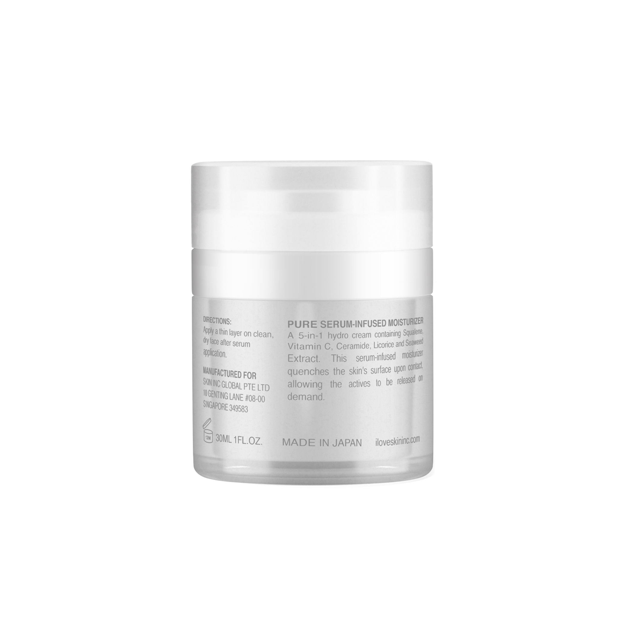 Pure Serum-Infused Moisturizer | Skin Inc Supplement Bar – Skin Inc ...